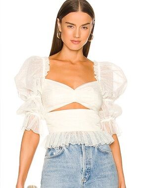 LPA Dolores Top in Ivory REVOLVE size s